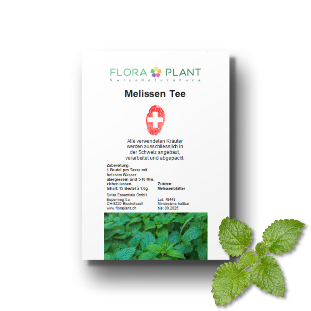 Melissen Tee in Verpackung