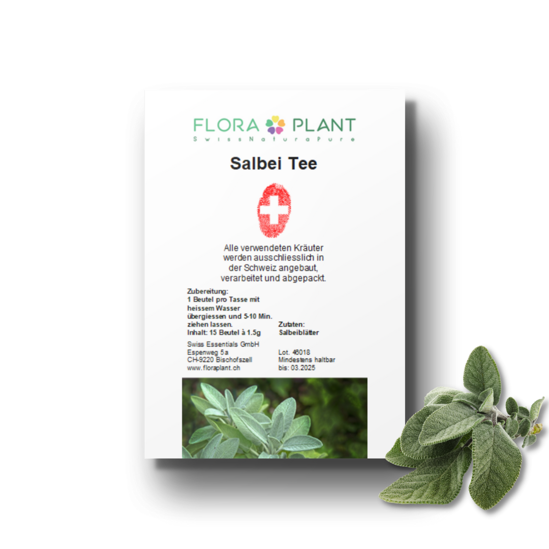 Salbei Tee in Verpackung