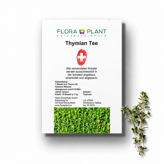 FLORAPLANT – Tisana al timo in bustine, confezione da 15 bustine