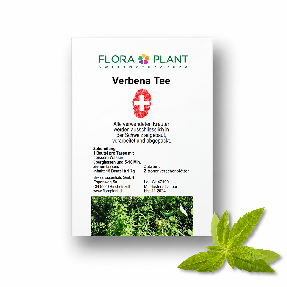 FLORAPLANT – Tisana alla verbena odorosa in bustine, confezione da 15 bustine