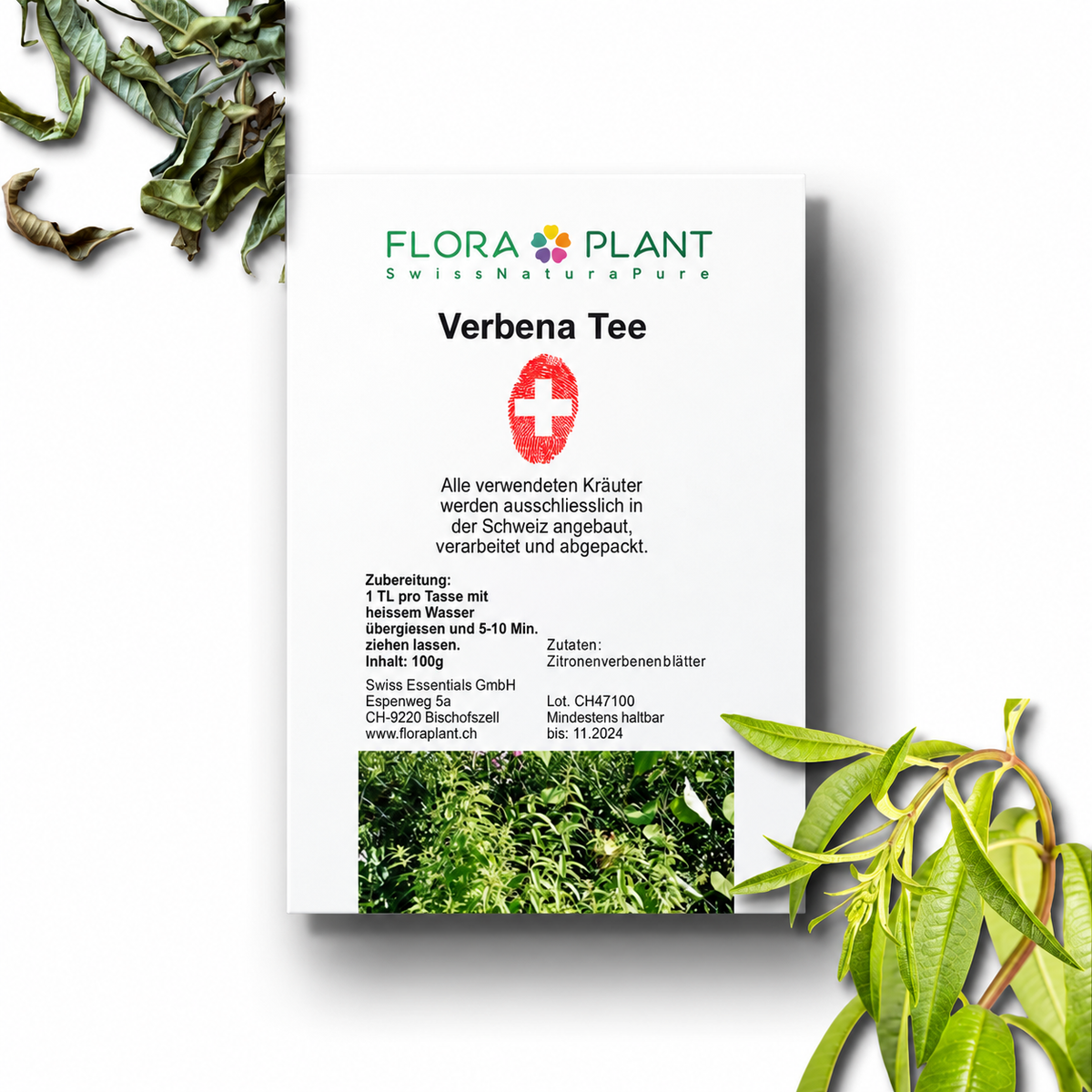FLORAPLANT – Tisana alla verbena odorosa sfusa, confezione da 100 g